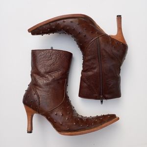 🔥🤎El Pajuelo Women's Ostrich Boots🤎🔥